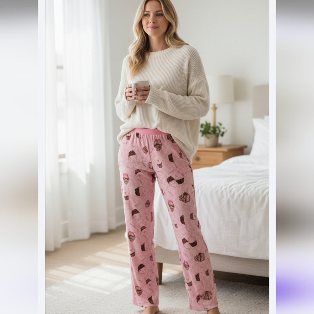 Cupcake Print Pink Pajamas